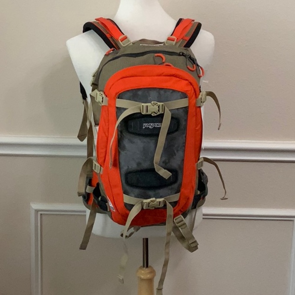 Jansport MAZAMA backpack - Slate Grey/Orange Ember